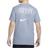 Nike T Shirts Men's Blue Crew Neck Moderate Straight Fit FV8405-493