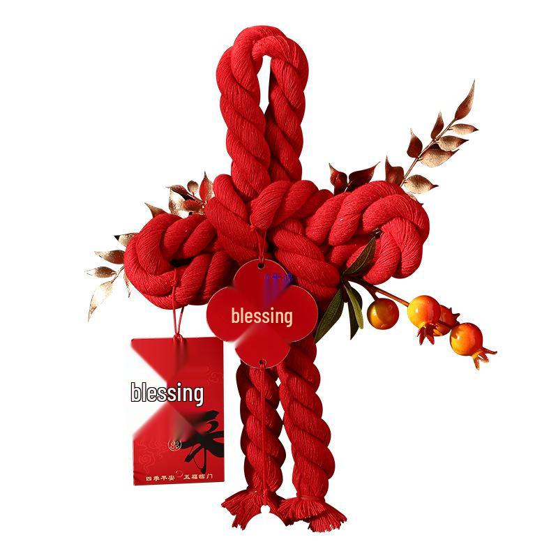 2025 Jahr der Schlange Chinesischer Knoten Anhänger: Neuer Stil Frühlingsfest Wanzi-Knoten Fu Ornament für Neujahr und Einzugsdekoration.