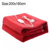 Red Flannel Electric Blanket Heater 145*65cm 145*115cm 180*150cm 200*180cm 220V 50Hz Single Body Heated Electrothermal Pad with
