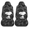 Snoopy's Leuke Honden Autostoelhoezen Voorstoelen 2 Stuks Auto Interieur Bescherming Universele Pasvorm Voor Vrachtwagens Bestelwagens Suv's Sedans