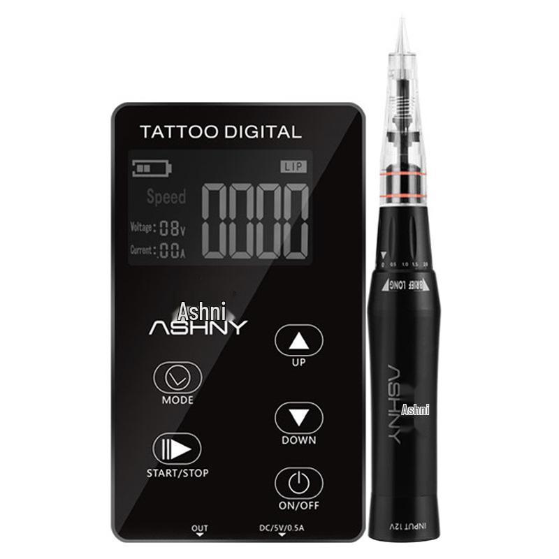 

Ashini Сенсорный экран ЧПУ Безыгольная машинка для татуажа бровей, губ и подводки для глаз - Полностью одноразовая интегрированная система