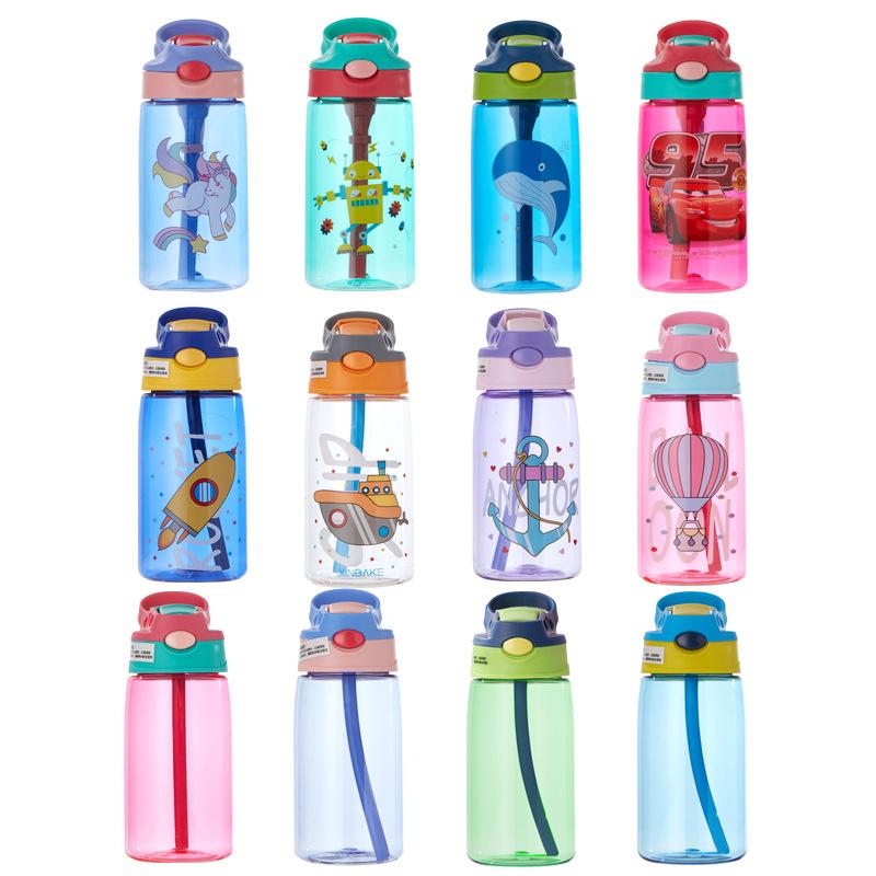 Cute Little Boys Plastic Cup children Water Cup Sippy Cup Creative Handy Cup Duck Beak Children Cup Students Water Cup