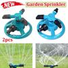 Two-color 360 Degree Rotating Three Nozzle Garden Sprinkler Automatic Watering Lawn Tool