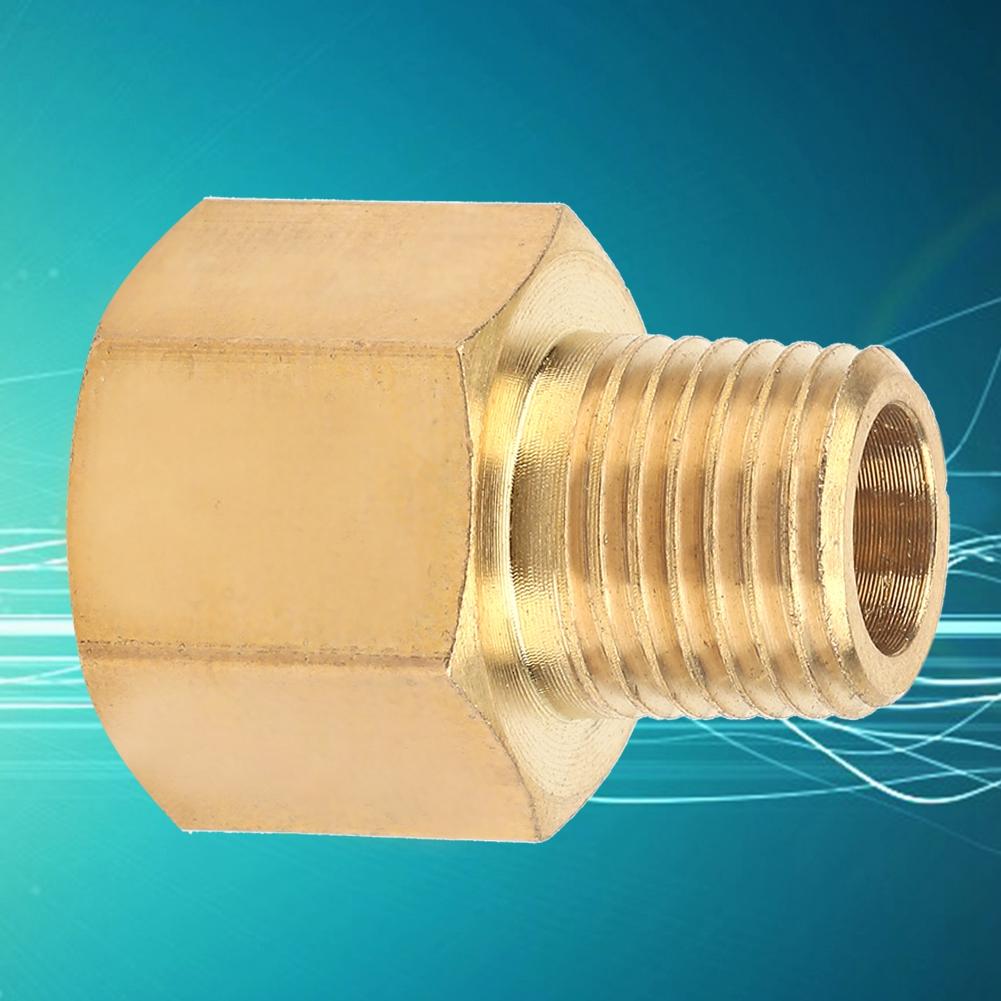 Brass Pipe Fitting Adapter for Pressure Gauge 1Celsius4  BSPT Male to 1Celsius4  NPT Female