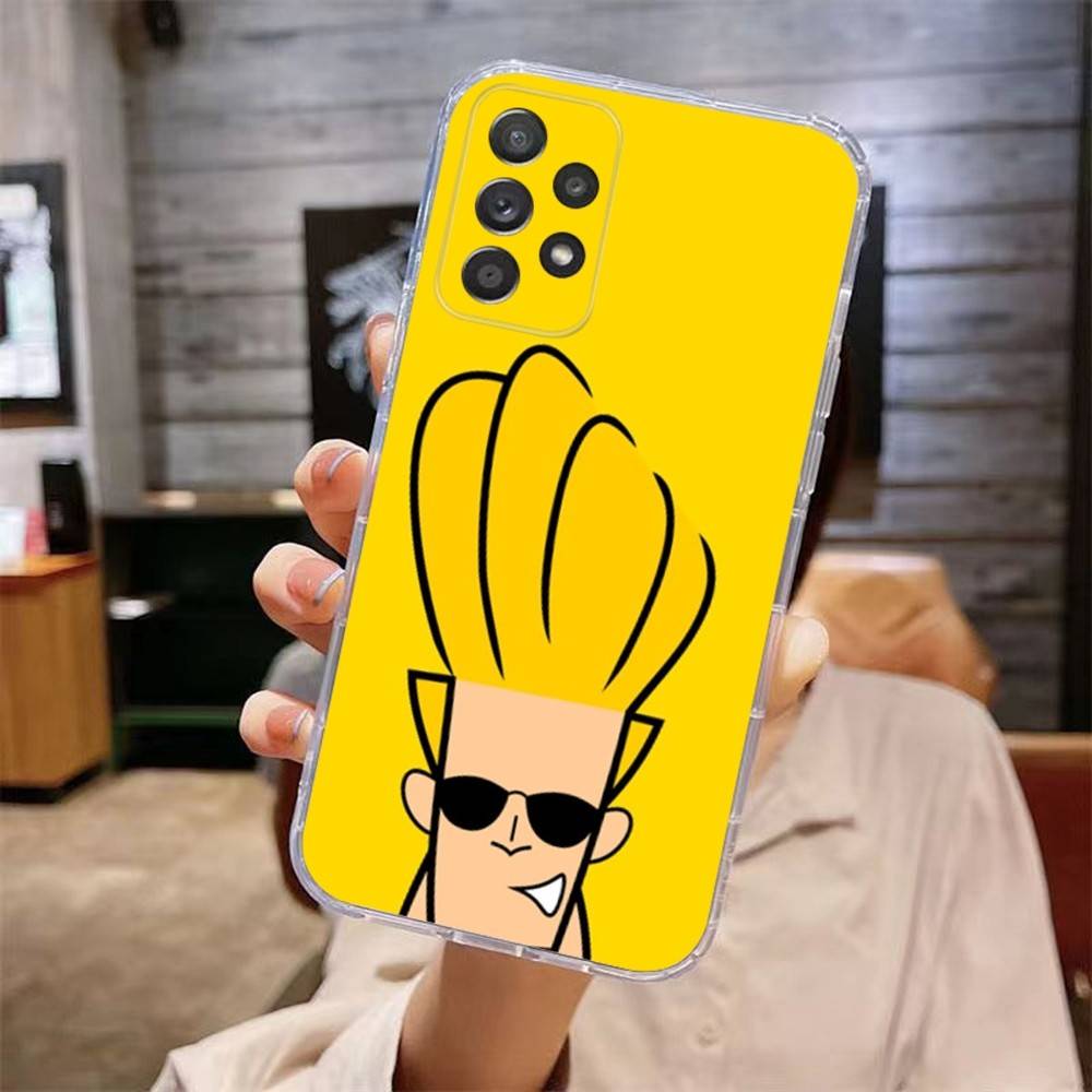 

Cartoon J-Johnny B-Bravo Phone Case For Samsung Galaxy A,71,70,52,51,40,31,50,50S,30S,21S,12,10,Note20ultra Transparent Cover samsunga52