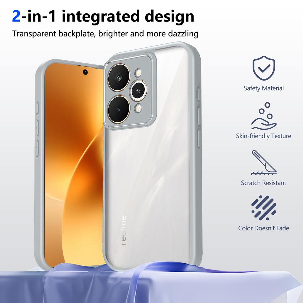 Honor Magic7 Lite Case Plating Silicone Bumper Shockproof Clear Back Cover Hard Matte Phone Case for Honor Magic 7 Lite BRP-NX3