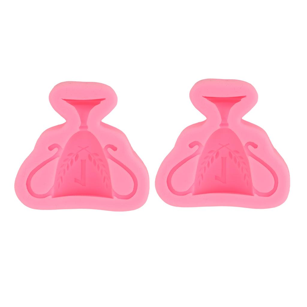 2 Stück Fondant Silikonform Lebensmittelecht Sicher Geruchlos Weich DIY Kuchen Dekorationsform für Bastelprojekte