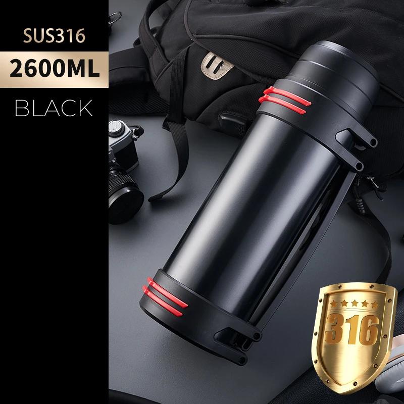Stainless Steel Thermos Bottle Vacuum Large Capacity Flasks Water Bottle Insulated Water Outdoor Travel Bottle Cup Keeping Warm