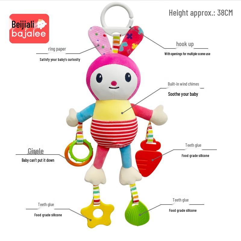 Baby Stroller Mobile: Crib Rattle & Car Seat Soothing Toy
