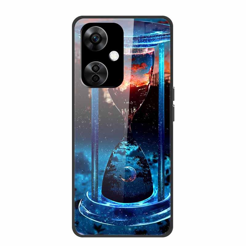 Personalisierte bunte Landschafts-Handyhülle mit gehärtetem Glas für OnePlus NORD CE 3 5G
