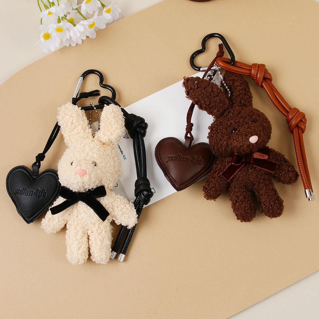 Miu Style Plush Bunny Keychain For Bags And Backpacks Cute Cartoon Gift