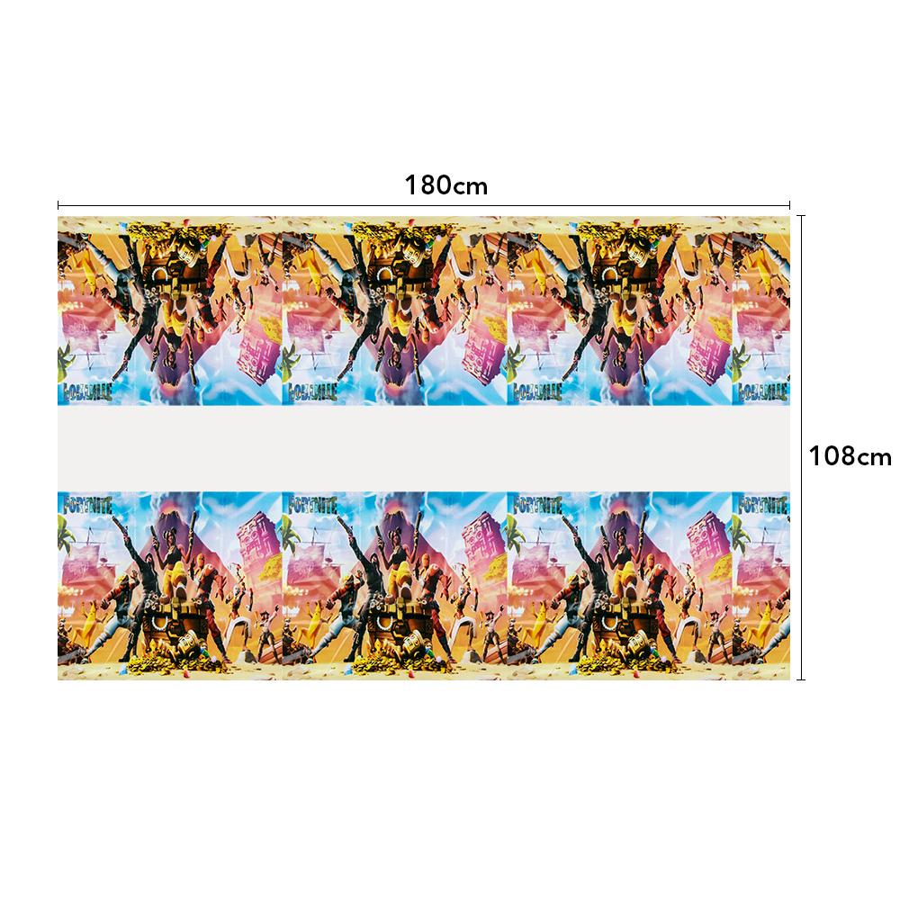 Video Games Tableware Including Plates Napkins Cups Tablecloth Pennant Straws