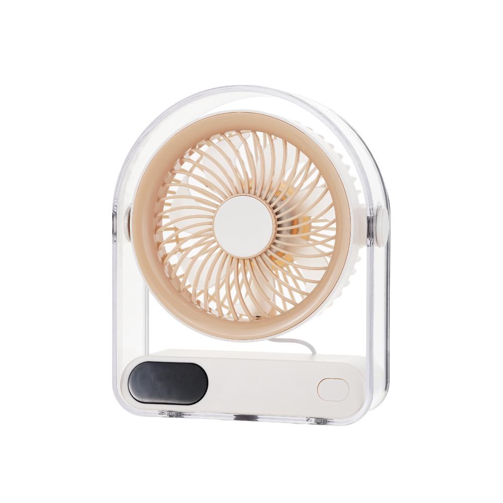 

26 Glacier Rechargeable Desk Fan: Adjustable Wind Speed, Small & Portable for Office JAF46