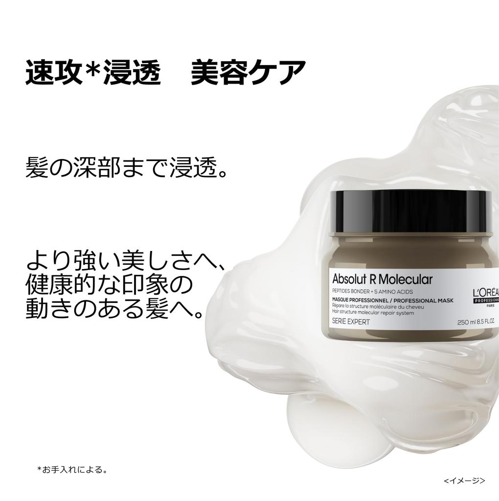 Professionnel Paris Professionnel Absolute R Molecular Hair Damage Care 250ml L'Oréal L'Oréal Mask, Treatment, Repairing, Moisturizing, Skin-Inspired
