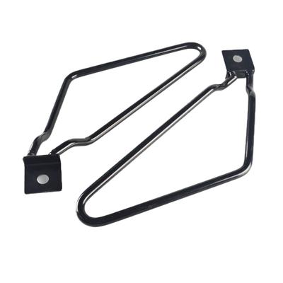 2Pcs Alforje Durabilidade Substituição Preto Barras Anti-abrasão Alta Motocicleta Alforje Suportes de Montagem para