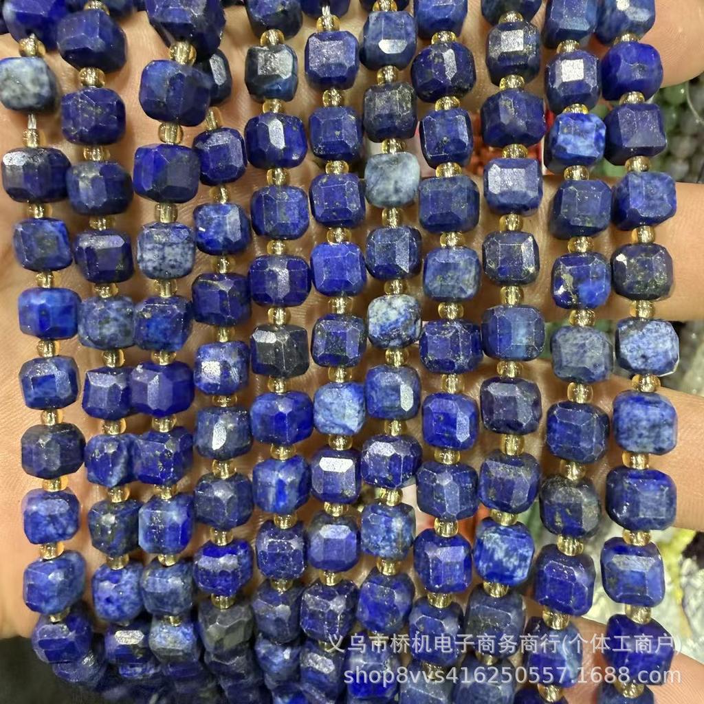 7mm Cube Natural Stone Beads: Tiger Eye, Amethyst, Red Agate for DIY Jewelry