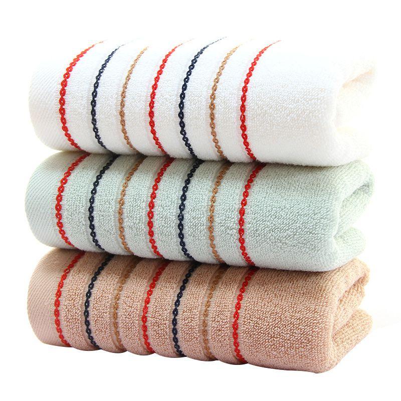 Large Striped Cotton Towel Soft And Absorbent Bath And Shower Towel For Adults And Kids