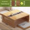 Bamboo Tatami Folding Coffee Table, Japanese-Style Low Table for Windows & Balconies
