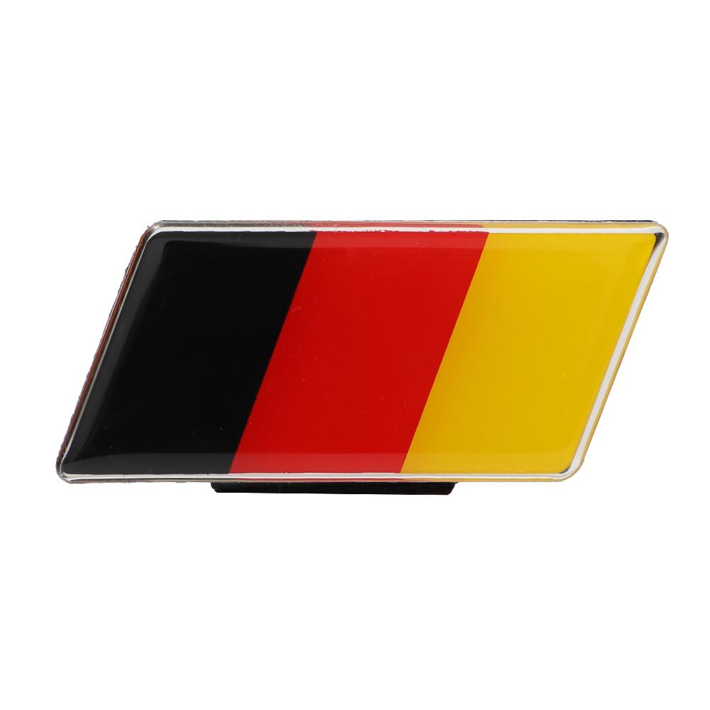 

1Pc Aluminum Flag Car Stickers Grille Emblem Badge Britain German France Australia America Russia Car Parts Exterior Accessories