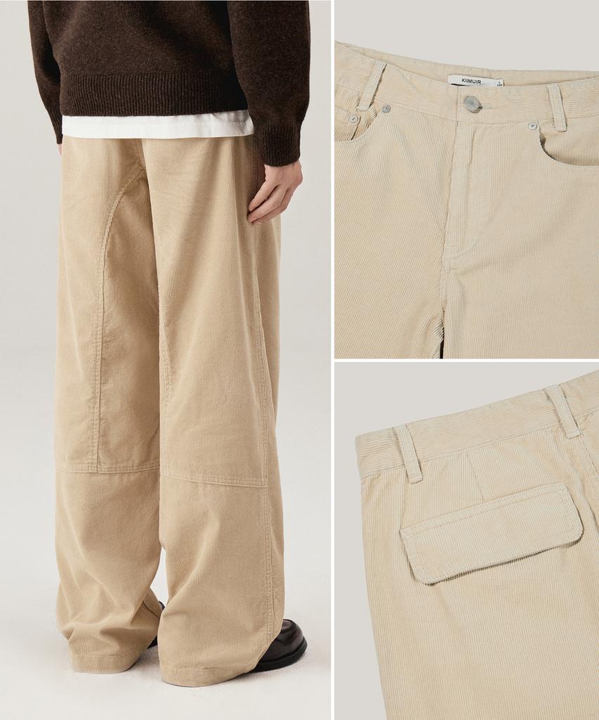 KIIMUIR Washed Corduroy Pants_Beige