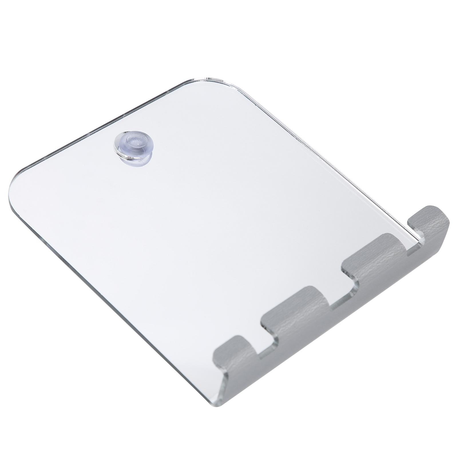 

Незапотевающее зеркало для бритья в ванной комнате, квадратное зеркало для душа, небьющееся зеркало с крючком для бритвы