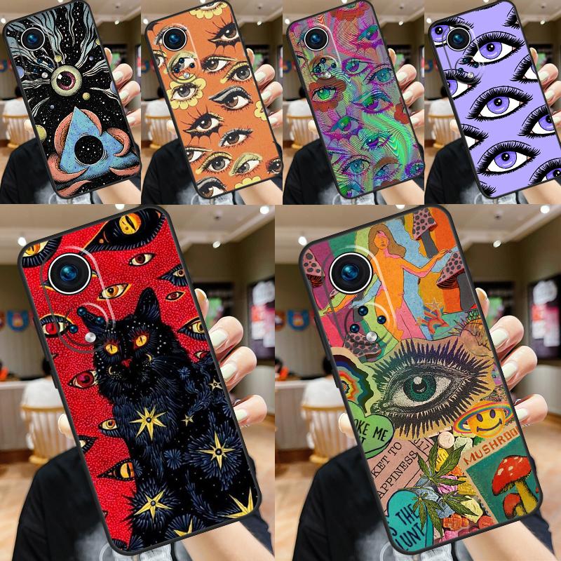 Eye Illustration Case For Honor 90 Lite 70 50 Magic 6 5 Pro Honor X8a X9a X6a X7a X8 X9 X8b X9b Back Cover