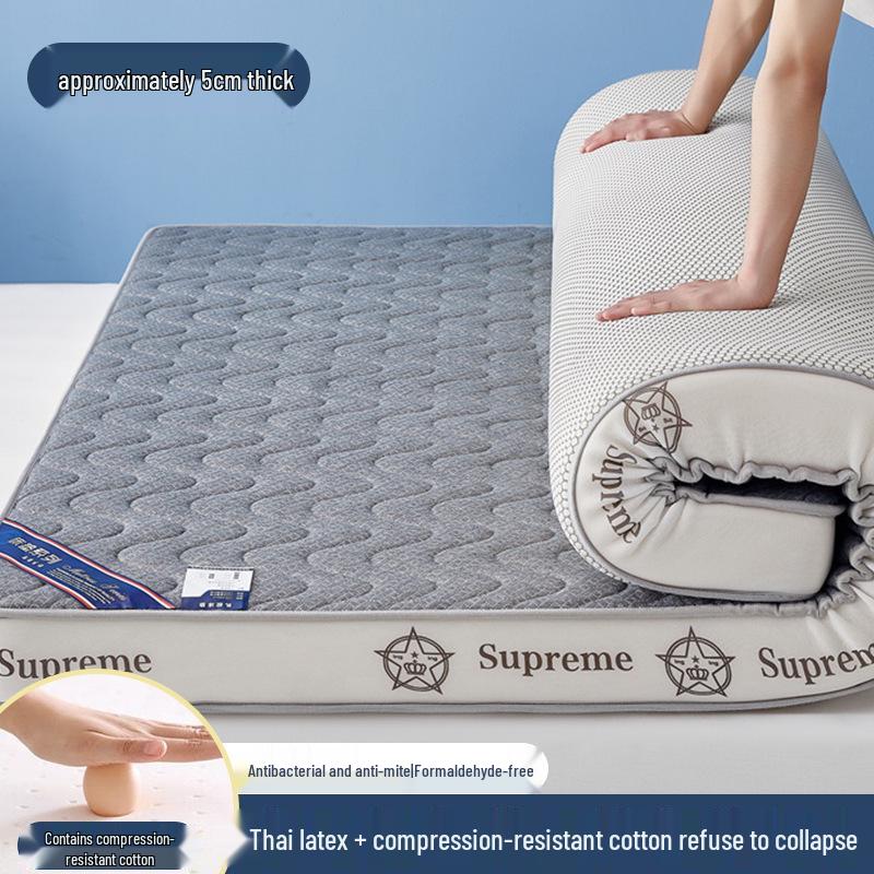 Thickened Latex Memory Foam Mattress – Soft, Foldable, Single Bed Underlay for Dorm or Home