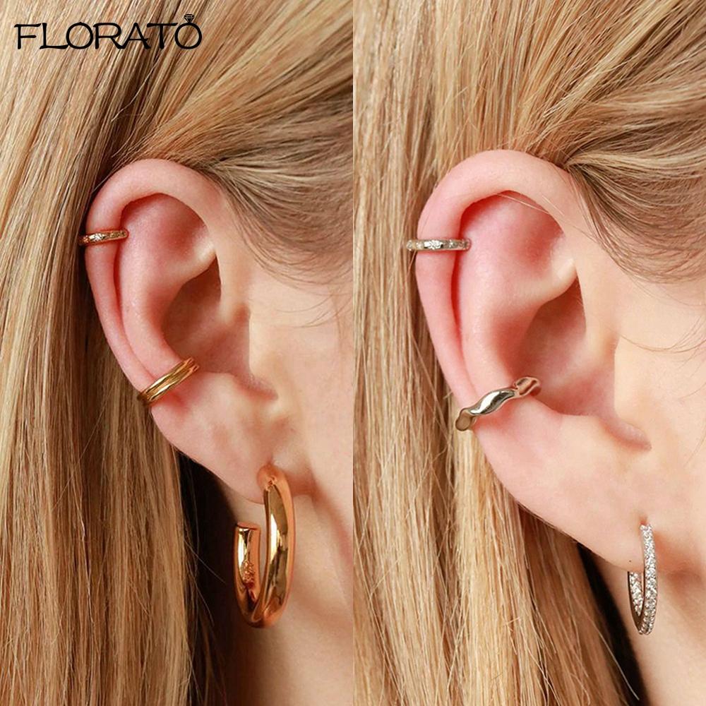 Classic Zircon Earrings 925 Silver Needle Allergic Protection Star Golden Hoop Earrings for Women Birthday Fine Jewelry Gift