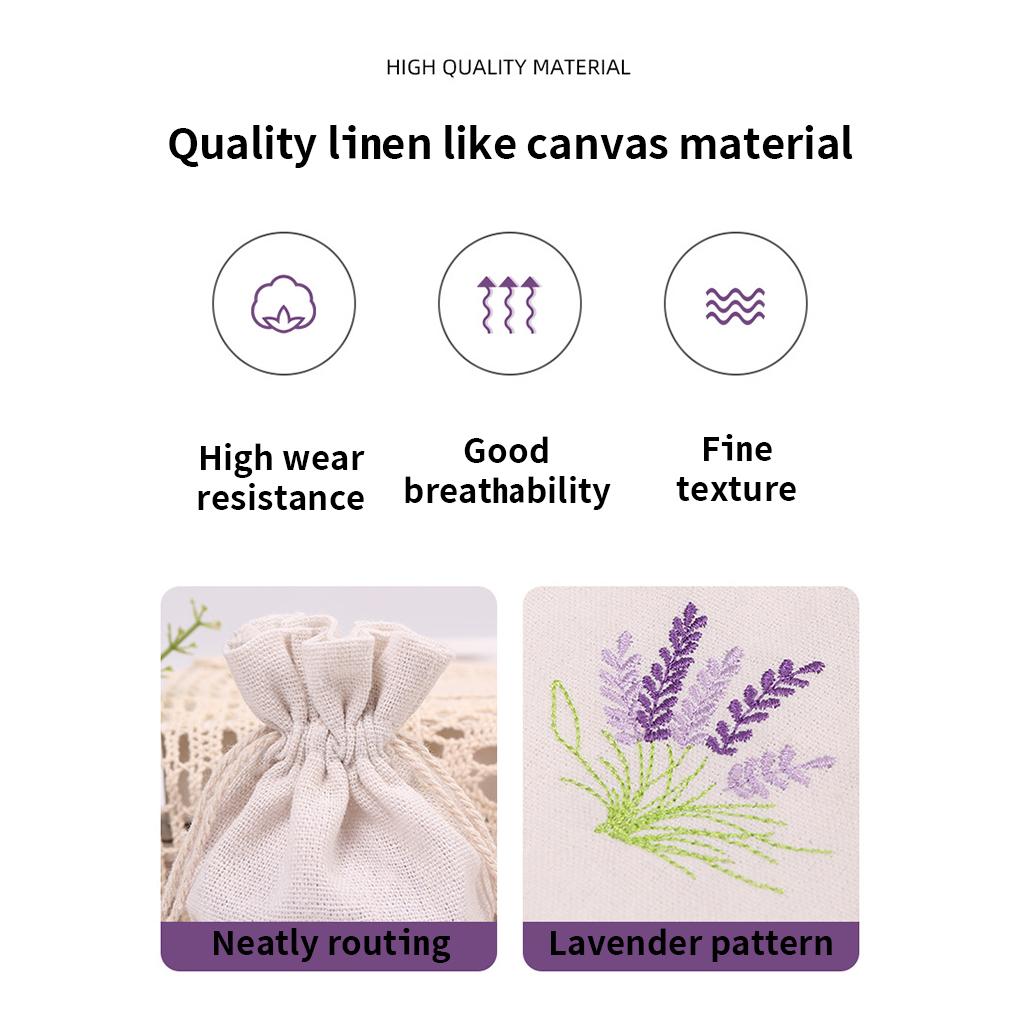 50pcs Jewellery Pouch Flax with Stitchwork Rope Jewelry Hoist Bag Round Ornaments Packaging Gifts Wedding Candy