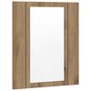 Vidaxl Szafka Łazienkowa Z Lustrem I Led, Dąb Artisan, 40X12X45 Cm