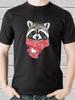 Waschbär im Schal T-Shirt