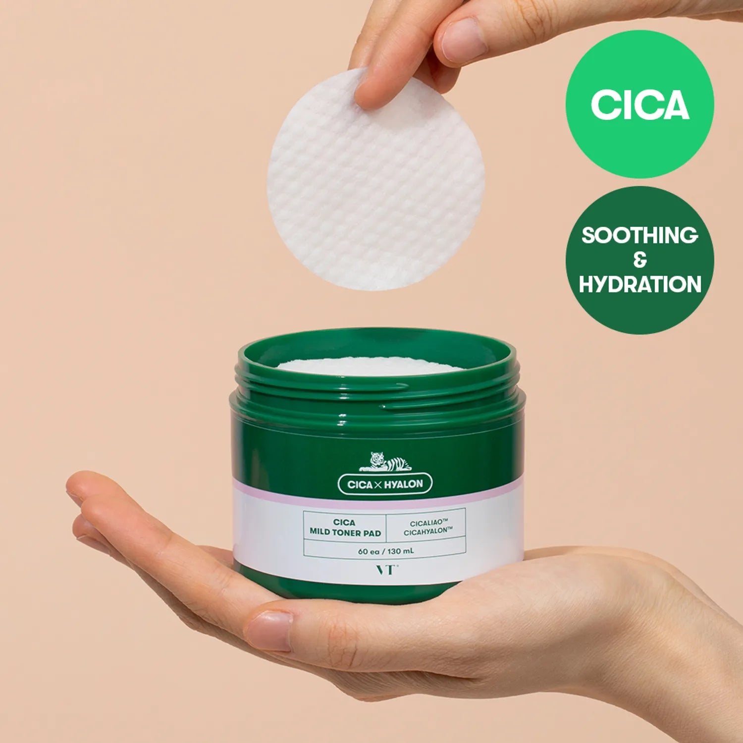 VT Cica Mild Toner Pad 60ea 1ea