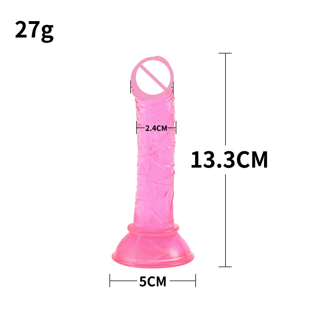 Cheap And Good Quality Mini Soft Jelly Dildos Small Artificial Sucker Cup Penis Vagina Anal Plug Sex Toys For Women Masturbator
