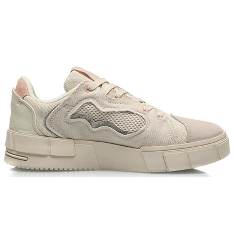 New LiNing CF Low Top Skateboard Shoes Women's Swan White AGCQ386-2