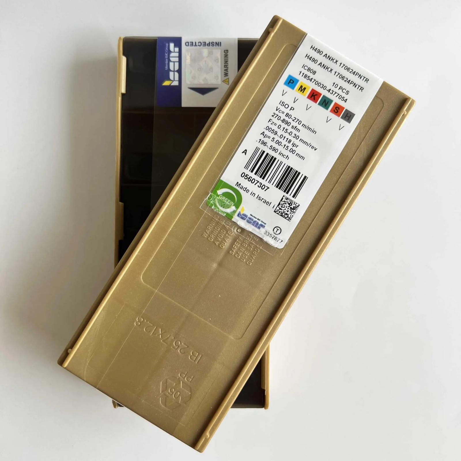 

ISCAR / H490ANKX170624PNTR IC808 /Industrial indexable carbide inserts 10 Pcs