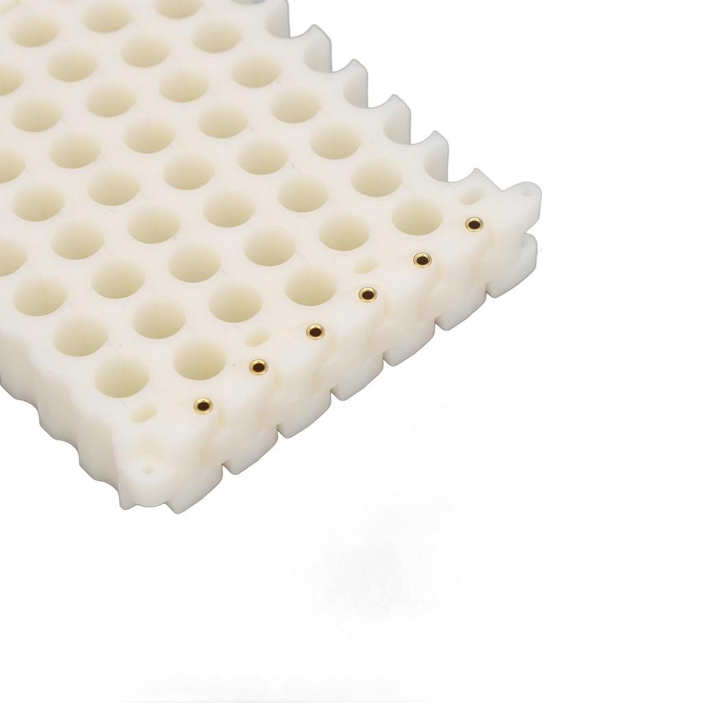 Network Cord Hole 9mm Cable Management Bundler Tool for and CAT7 Comb, Holes, Tangle-Free, Easy-to-Use CAT5, CAT6, (8x6 Holes)