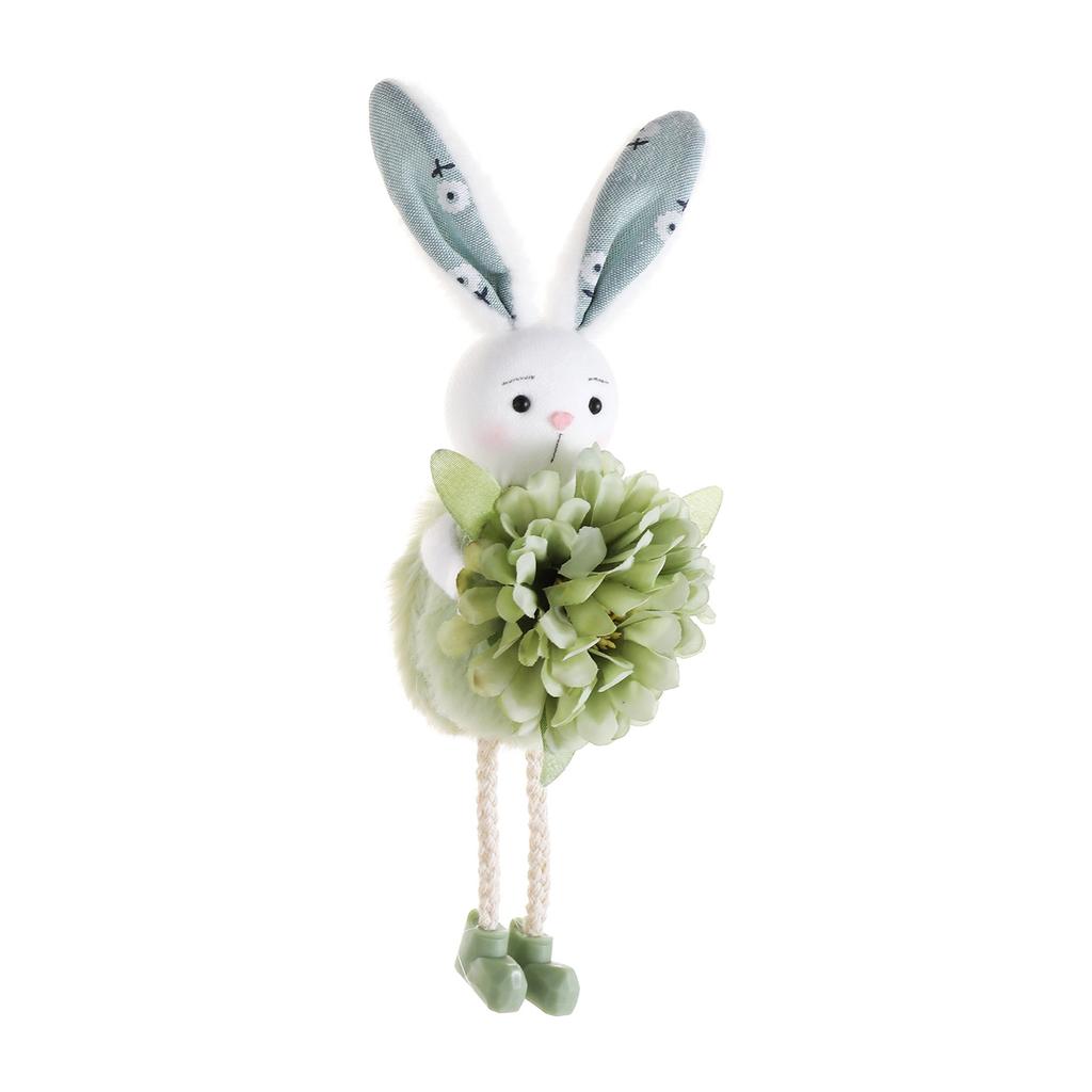 Colorful Rabbit Doll Decoration Polyester Plastic Rabbit Figurine Pendant for Door Window Balconies Indoor and Outdoor