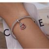 Exquise Granaatappel DIY Armband Hanger met Pavé Zirkoon en 925 Zilveren Kralen