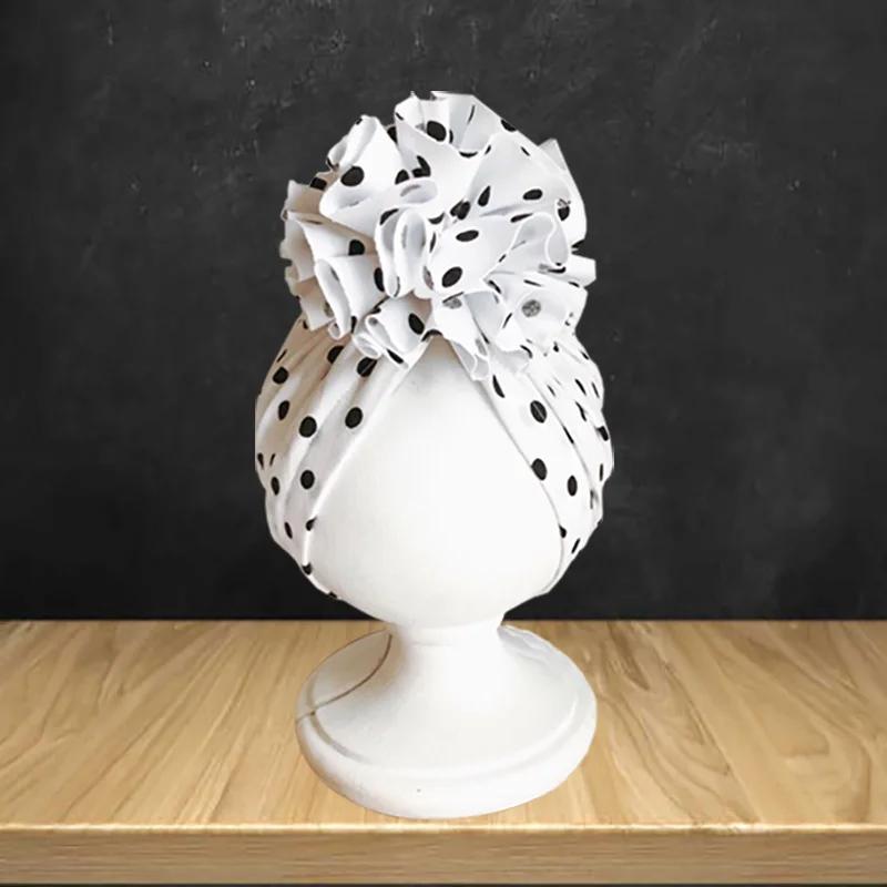 Turbante da Bambina Turbanti per Neonati Cappello Morbido con Fiori Deliziosi Cuffia Fasce per Capelli Cappello per Bambini Berretto Cappello per Fotografia Neonato