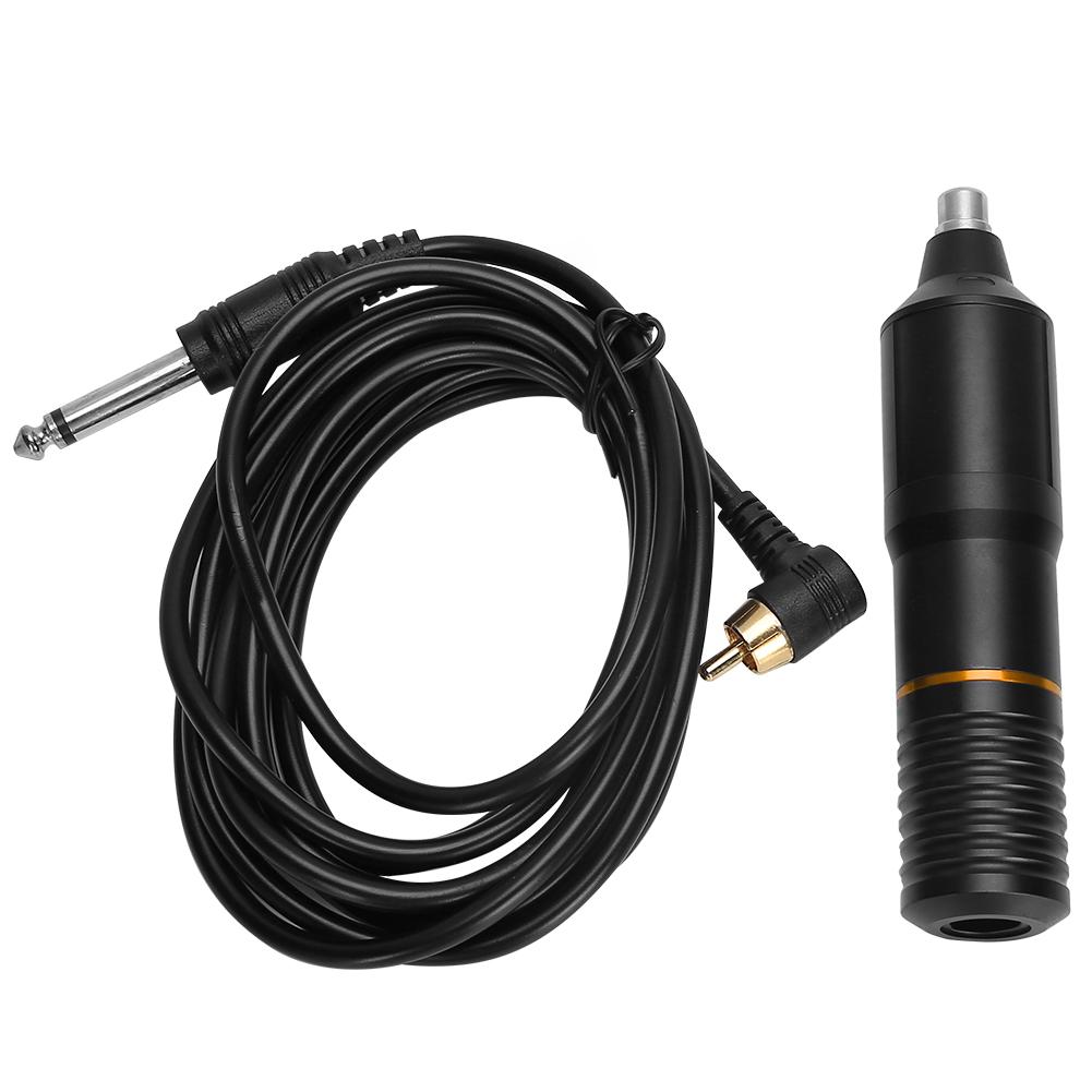 Tattoo Pen Tattoo RCA Interface Cartridge Needle Tattoo Pen with Tattoo Clip CordBlack Red