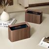 Square Desktop Narrow Trash Can Nordic Mini Wastebasket Waste Bin Countertop Trash Box  Kitchen