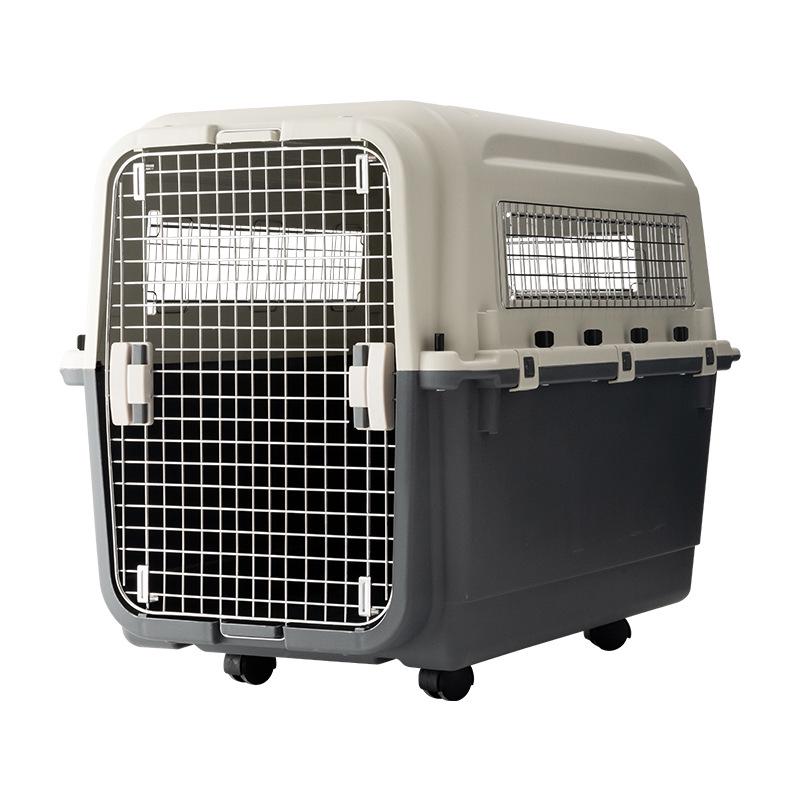 XDPC Xinding Pet Airline Crate: Durable Plastic Carrier with Iron Window for Cats & Dogs, Air China Approved