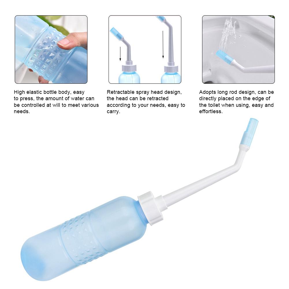 Tragbarer Hand-Bidet-Sprayer Intimbereich Analreiniger Reinigung für Frauen Alte Menschen (Rosa)