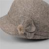 Autumn and Winter Women's Short-brimmed Peaked Cap, Warm Wool, Elegant and Versatile Hat