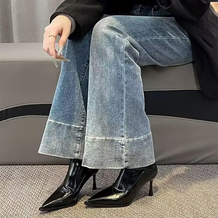 High-heeled Short Boots Women's 2025 Autumn and Winter New Korean Version Versatile Internet Celebrity Thin Boots Pointed Thin Heels Gentle Short Boo