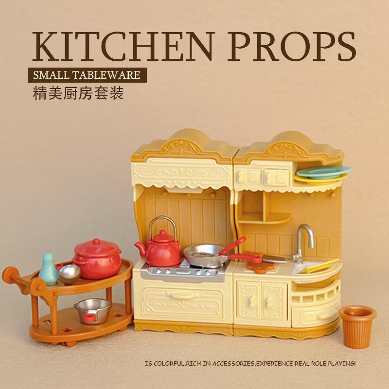 Miniature Dollhouse Furniture 1/12 Miniature Toys Girl Dolls Accessories Bedroom Bathroom Dollhouse Kit for Dolls