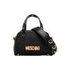 Gold Logo Plaque Gold Stud Detail Cotton Tote Bag Shopping Bag Shoulder Crossbody Handbag Women Tote Bags Black 74318202B-1555