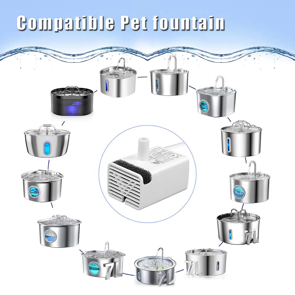 Fountains Pump For Cats Dispensers Low Power Consumption Ultra-quiet Operation. For Cats Dispensers