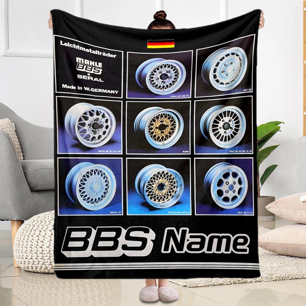 Bbs Wheel Collection Blanket Comfortable Great for Bed Sofa Office for All Seasons Stylish Decor Ideal Gift For Birthday Valentine'S Day