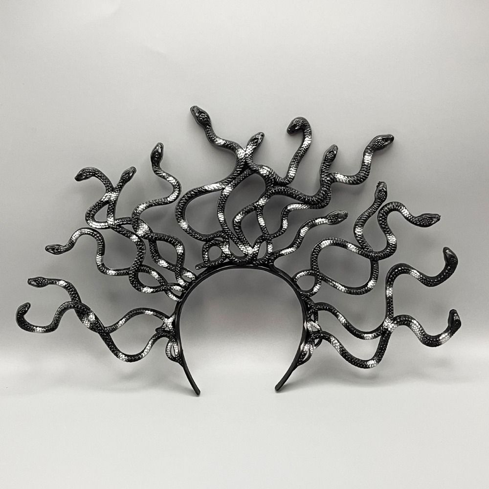 Horror Halloween Headband Realistic Cosplay Costume Prop New Snake Hair Hoop  Party Supplies